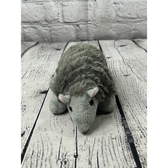 Aurora Armadillo Mini Flopsie Gray #31247 Stuffed Animal 10" Plush Toy 2021 - Picture 3 of 10